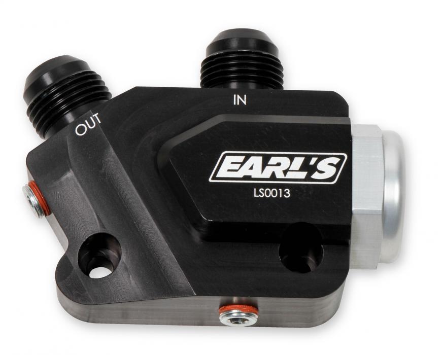 Earl's GM LS Engine Oil Cooler Adapter Earl's GM LS Engine Oil Cooler Adapter