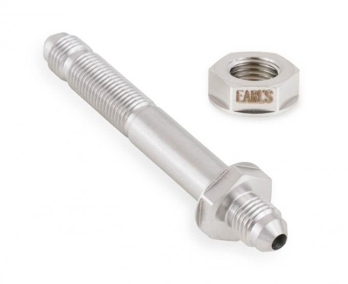 Earl's Straight -3 Bulkhead, Stainless Steel SS983503ERL