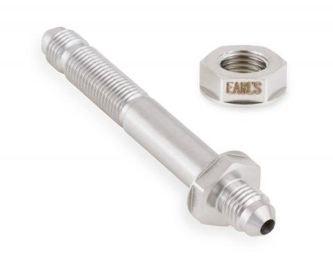 Earl's Straight -3 Bulkhead, Stainless Steel SS983503ERL