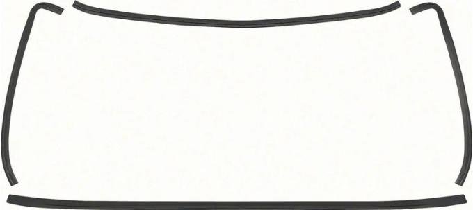 AMD Back Glass Molding Set, Black, 75-81 Camaro Firebird K-K138