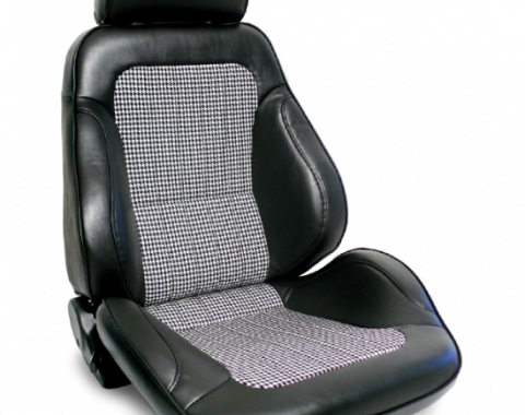Procar Rally Seat, with Headrest, Right, Black Houndstooth