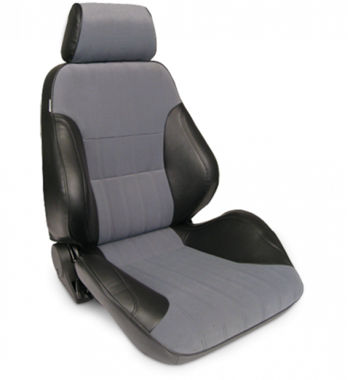 Procar Smoothback Rally Seat, with Headrest, Right, Velour