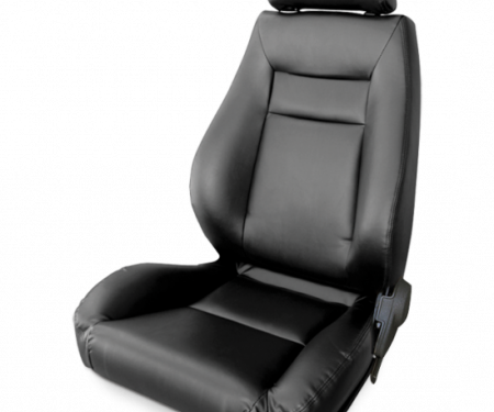 Procar Elite Seat, Left, Black Leather
