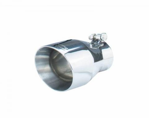 Pypes Exhaust Tail Pipe Tip 10-13 Carmaro V6 2.5 in In/4 in Out Polished Double Wall Tip Bolt On Hardware Not Incl Polished 304 Stainless Steel Exhaust EVT92