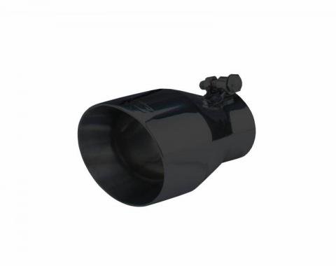 Pypes Exhaust Tail Pipe Tip 10-13 Carmaro V6 2.5 in In/4 in Out Black Double Wall Tip Bolt On Hardware Not Incl Black Finish 304 Stainless Steel Exhaust EVT92B