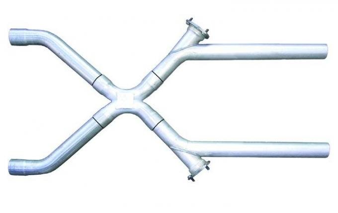Pypes Xchange X-Pipe Crossover Kit Intermediate Pipe 3 in Hardware Incl Natural 409 Stainless Steel Exhaust XVX13