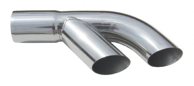 Pypes Exhaust Tail Pipe Tip Set 76-81 Pontiac Trans Am 2.5 in To Dual 22.5 in Slip Fit Clamp On Hardware Not Incl Polished 304 Stainless Steel Pair Exhaust EVT10