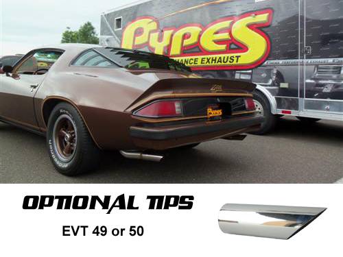 Pypes 1970-1981 Camaro Crossmember Back Exhaust Kit 2.5in SGF11V