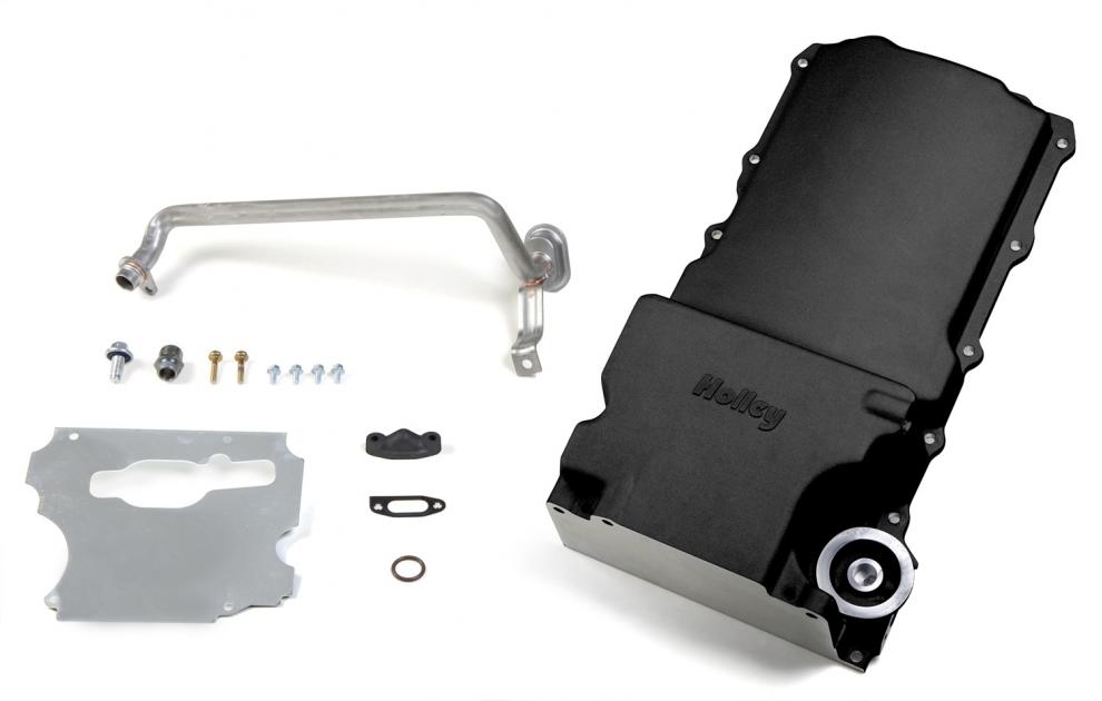 Holley GM LS Swap Oil Pan, Black 302-1BK | Camaro Depot