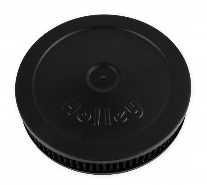 Holley Flat Base Air Cleaner 10" Black 120-145B