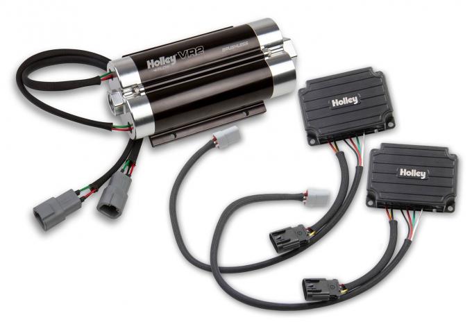 Holley VR2 Brushless Fuel Pump w/Controller-Dual 10AN Inlet 12-3000-2