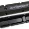 Holley GM Licensed Valve Cover, Track Series, SBC, Fabricated Aluminum, Perimeter Bolt, Black 241-288