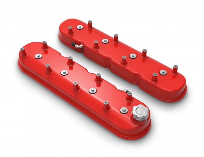 Holley Tall LS Valve Covers, Gloss Red 241-113