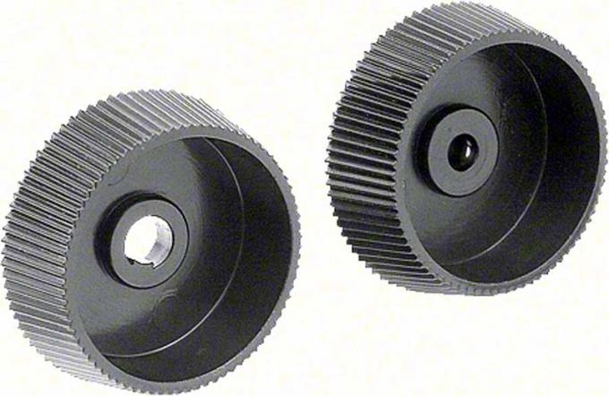 1967-68 Camaro, Impala, 1967-69 Firebird, Radio Tone Control Knobs, Tone and Fader, Mono Radio, Pair