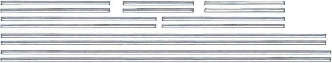 OER 1968 Camaro, Door Panel Molding Set, Standard Interior, Convertible, 8 Piece Set R1103