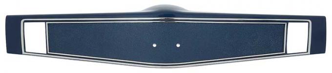 OER 1969-70 Chevrolet, Steering Wheel Shroud, Dark Blue With Chrome Hot Stamp Trim 3961774HS