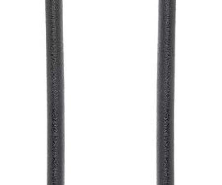 OER 1968-72 Camaro, Nova, Firebird, Door Jamb Windlace Pinchweld Moldings, OE Style, Black, Pair K515