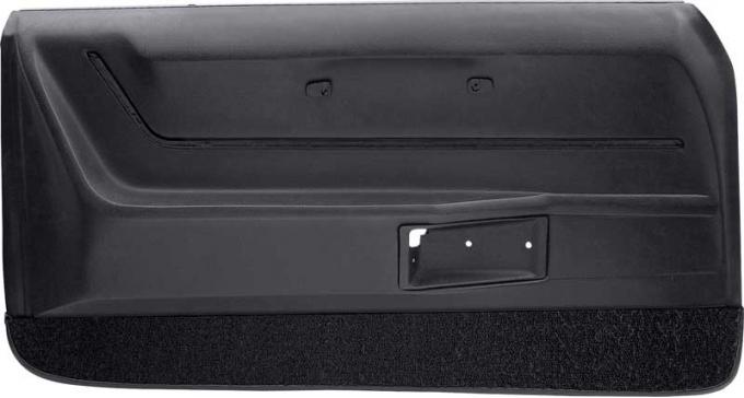 OER 1968-1969 Camaro, Molded Door Panels, with Deluxe Interior, Black, Pair K62801
