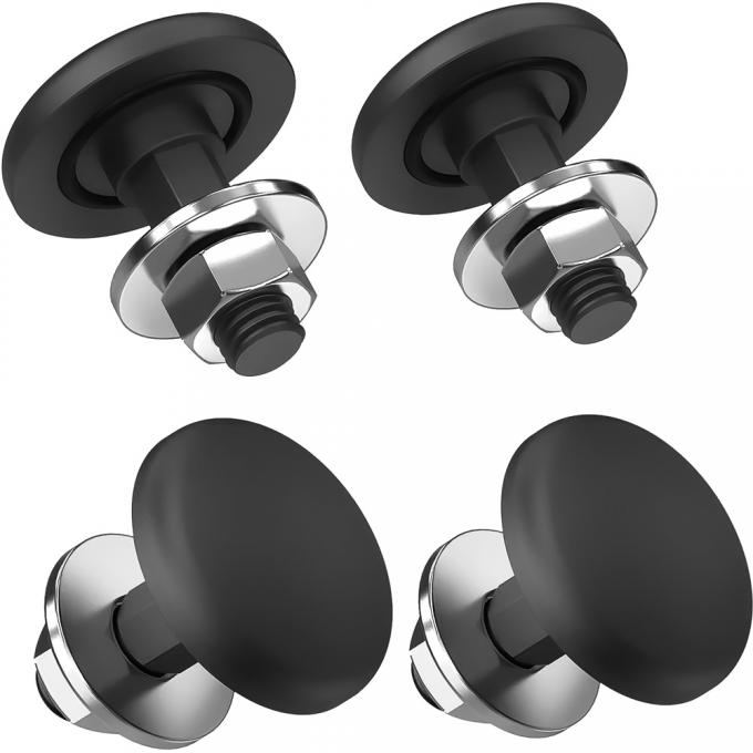 OER 1982-92 Camaro, Firebird, Rear Window Hinge Bolt with Nut, CNC Aluminum, Flat Black, Set of 4 20309167A