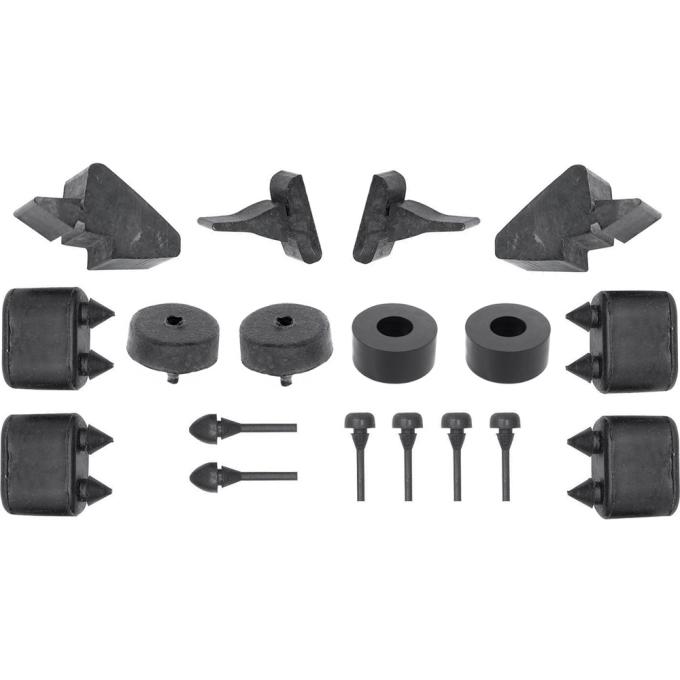 OER 1967-68 Pontiac Firebird, Rubber Stopper Kit, 18 Piece Set *K88060