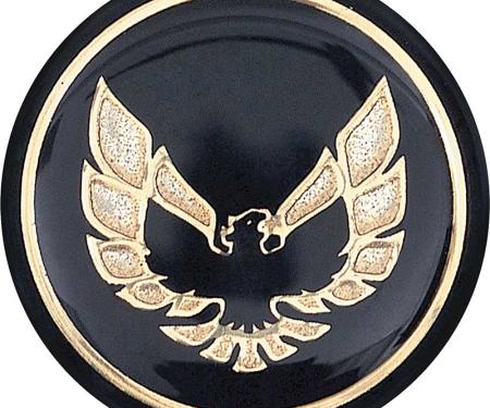 OER 1976-81 Firebird Shift Button Emblem-Black With Gold K7803