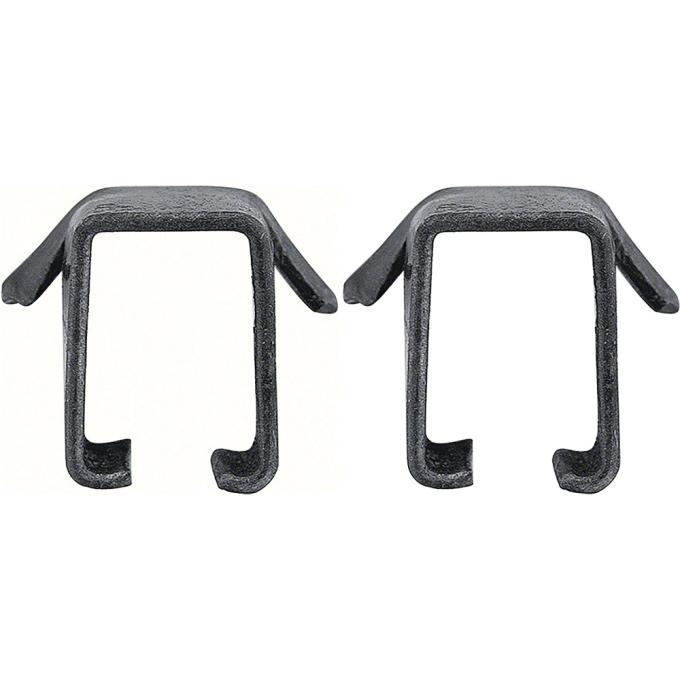 1970-81 Firebird, Air Deflector Vent Retaining Clip, with AC, Lower Steering Column Cover, Pair