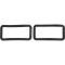 OER 1967-68 Camaro RS, Housing to Body Back Up Lens Gaskets, Molded Rubber, Pair 3899801