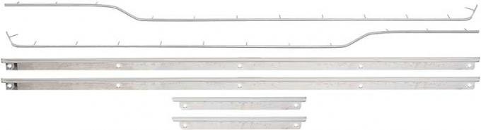 OER 1967 Camaro / Firebird Door Panel Molding Kit - Convertible - Deluxe Interior - 6 Piece *R1111