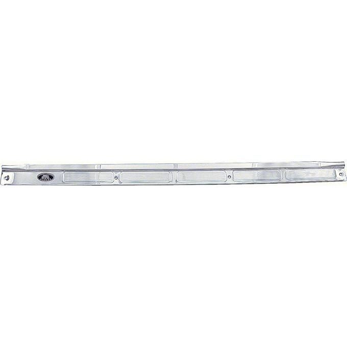 OER 1970-81 Camaro, Firebird, Door Sill Plate, Rivited Emblem, with Chrome Screws, Passenger Side 9819033