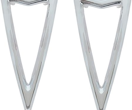 1968 Bonneville, Catalina, Firebird, Executive, Rear Side Marker Bezels, Pair