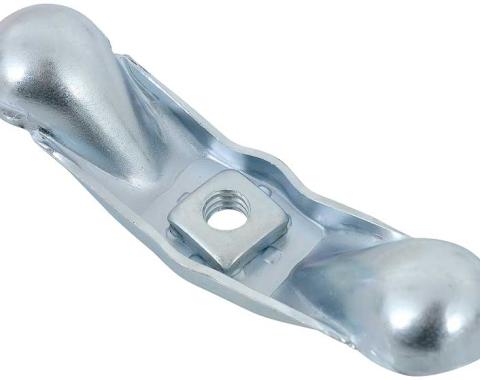 OER 1955-81 Buick, Cadillac,Chevy, Pontiac, Oldsmobile, Spare Tire Hold Down Nut, 5/16"-18 Thread, 3.88" wide, Zinc Finish, Various Models 9785616