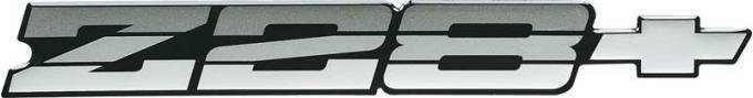 1983-84 Camaro, "Z28" Rear Panel Emblem, Tri-Color Charcoal, Each, GM Licensed
