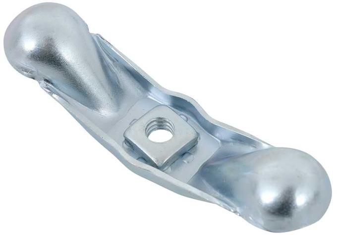 OER 1955-81 Buick, Cadillac,Chevy, Pontiac, Oldsmobile, Spare Tire Hold Down Nut, 5/16"-18 Thread, 3.88" wide, Zinc Finish, Various Models 9785616