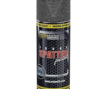 OER 1970-1982 GM: Trunk Spatter Paint, Black / Gray, Aerosol Can, Net Weight 11 oz., K51496