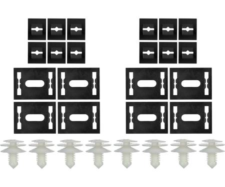 1972-77 Camaro, Firebird, Inner Lower Door Panel Clip and Screw Set