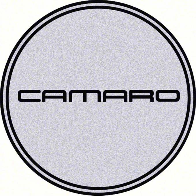 OER 2-1/8" GTA Wheel Center Cap Emblem with Black Camaro Logo and Silver Background K151766SV
