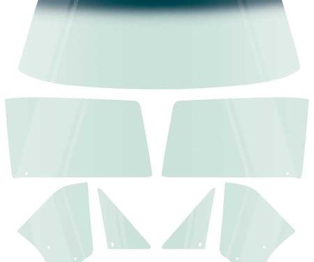 OER 1967 Camaro / Firebird Convertible, 7-Piece Glass Kit, Light Green Tint *E352T