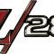 1968 Camaro Z28, Front Fender Emblem, with Hardware, GM Licensed