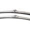 OER 1970-81 GM, 1975-81 Chrysler, Dodge, Plymouth, Windshield Wiper Blades, 3/16" Trico-Style , Side Lock Connection, Satin Stainless, 18" , Pair, Various Models F402