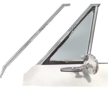 OER 1967 Camaro, Firebird, Chrome Front Vent Window Pillar Moldings, Pair K1016
