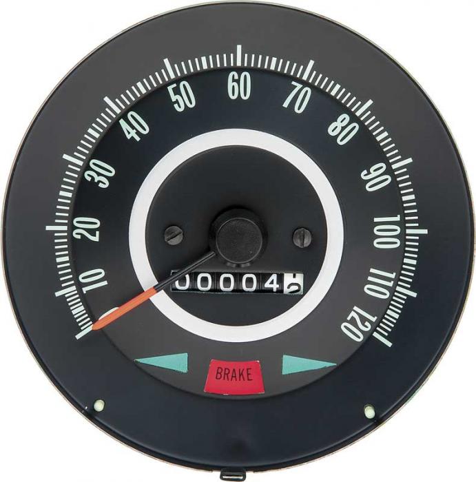 1967 Firebird, Speedometer Gauge, 120 MPH, with Gauge Package, w/o