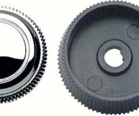 1967-68 Chevy Camaro, Impala, Nova, Full Size, In Dash Radio Knob Set, Stereo, 4 Piece Set, Various Models