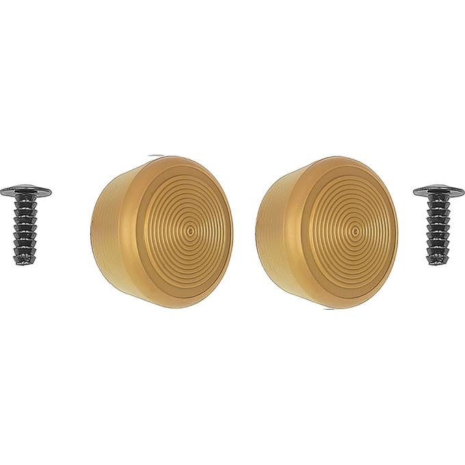 1968-88 GM, Window Handle Knob Set with Rivets, for Door or Quarter Window Cranks, Light Saddle, Pair