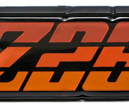 OER 1980-81 Camaro Z28, Fuel Door Emblem, Orange, with Hardware, GM Licensed 9637809