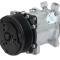 OER Sanden 508 Style A/C Compressor w/ 8-Rib Serpentine Clutch Pulley, Chrome Finish, SD508/SD5H14 AC6698C