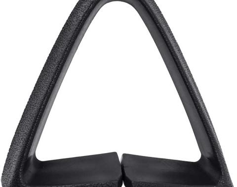 OER 1973-81 Buick, Chevy, Pontiac, Olds, Bucket Seat Belt Guide, Triangle, Black, Each 9737575