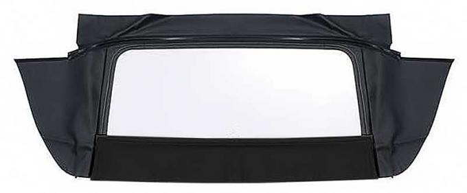 OER 1967-69 Camaro / Firebird Convertible, Plastic Window Assembly, Zipper Style, Canvas, Black K69401