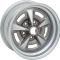 1967-81 Pontiac, Rally II Wheel, 15" x 8", With 4-1/2" Backspacing (0mm ET), 5 x 4-3/4" Lug Pattern, Silver/Gray Finish, Each