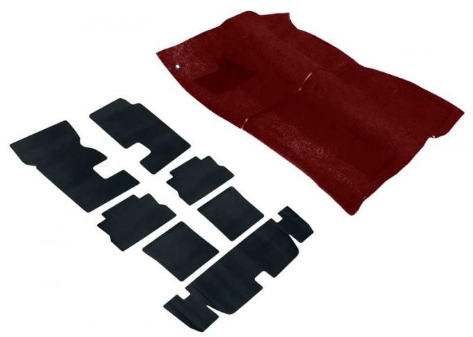 OER 1986-88 F-Body Oxblood Cut Pile Passenger And Hatch Area Carpet And Underlay Set *R2921