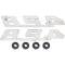 1967-69 Pontiac Firebird,"428" Hood Emblem Set, with Hardware, Pair